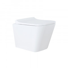 Сет AZARIO инсталляция с панелью смыва + унитаз Teramo (квадратный) с сидением микролифт+ клавиша 0031, хром глянцевый (AZ-8010-1000+AZ-8200-0031+AZ-0052)