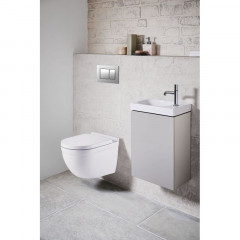 Сет AZARIO инсталляция с панелью смыва + Fora с сидением микролифт +клавиша 0030, хром матовый (AZ-8010-1000+AZ-8200-0030+AZ-0017 E-R)