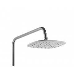 Душевая система AZARIO с поворотным изливом, керамический картридж, хром/белый (AZ-801)