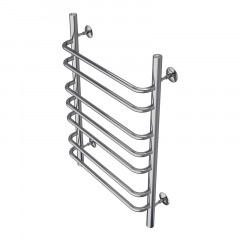 Полотенцесушитель водяной AZARIO FERRARA 500/800 7 секций, нижнее/диагональное подключение, 1/2", хром (AZ09158)