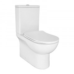 Унитаз-компакт напольный AZARIO Ambra 645x370x815 безободковый, в комплекте с арматурой Geberit и сиденьем микролифт (AZ-848G)