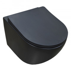 Сет AZARIO инсталляция + Унитаз подвесной Gloria с быстросъемным сиденьем микролифт, черный матовый (AZ-8010-1000+AZ-2003MB)