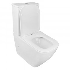 Унитаз напольный Azario LEVANTO 620x380x830 безободковый в комплекте cо смывным механизмом Geberit и сиденьем микролифт (AZ-1228A-G)