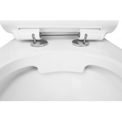 Унитаз-компакт Azario CORSA 630x380x830 напольный, безободковый со смывным механизмом Geberit, бачком и сиденьем микролифт (AZ-2062S-G)