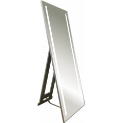 Зеркало напольное AZARIO Монреаль 600х1500 алюминиевый профиль, c подсветкой и диммером, выключатель-датчик на движение (LED-00002502)
