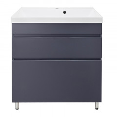 Тумба Azario Эстима 80/2Н напольная БЕЗ РАКОВИНЫ Астория 80 Графит (CS00094552)