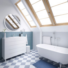 Зеркало AZARIO Перла d1000 -2 подсветка, сенсорный выключатель с функцией диммера, подогрев (LED-00002496)