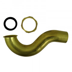 Сифон для ванны или душевого поддона AZARIO без выпуска, G 1 1/2х40, латунь (AZ-113-Br)