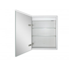 Зеркало-шкаф AZARIO Brest 500х700 с подсветкой, в алюминиевом корпусе, механический выключатель (AZ-ZC-046CS)