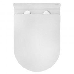 Унитаз подвесной Azario Fora 520х360х410 безободковый, смыв "Торнадо", в комплекте быстросьемным с сиденьем микролифт (AZ-0017-UQ1)