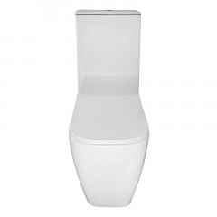 Унитаз-компакт Azario MIRADA S 385х620х920 напольный, безободковый в комплекте с бачком и сиденьем микролифт, белый (AZ-1288A)