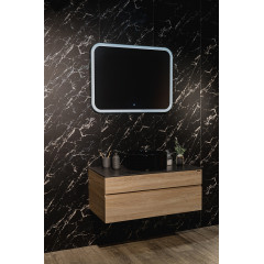 Зеркало AZARIO Стив 915х685, LED-подсветка с диммером, сенсорный выключатель (ФР-00000843)