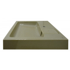 Раковина подвесная Azario Monako 600х600х85 литьевой мрамор, бежевая (CS00079880)