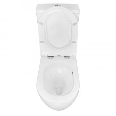 Унитаз-компакт Azario Grado 665х380х845 напольный, смыв "Торнадо", безободковый, с бачком и сидением микролифт (AZ-2141 UQ1)
