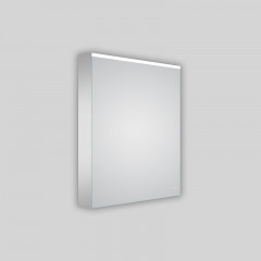 Зеркало-шкаф AZARIO Brest 500х700 с подсветкой, в алюминиевом корпусе, механический выключатель (AZ-ZC-046CS)