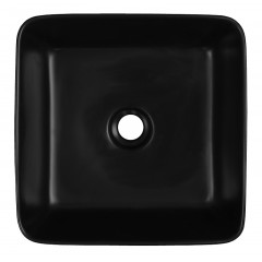 Раковина-чаша Azario 395х395х150 накладная, квадратная, черный матовый (AZ-2075-B-MB)