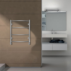 Полотенцесушитель водяной AZARIO VERONA 500/600 4 секции, нижнее/диагональное подключение, 1/2", хром (AZ04156)