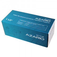 Сифон для ванны или душевого поддона AZARIO без выпуска, G 1 1/2х40, латунь (AZ-113-Br)