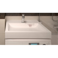 Раковина подвесная AZARIO Beta 600х583х90 литьевой мрамор, белая (CS00078301)