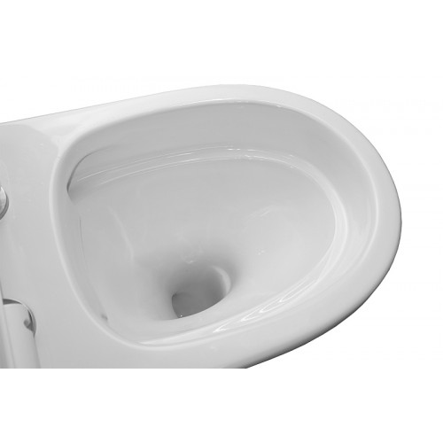 Унитаз-моноблок Azario SAFI 700x365x765 безободковый, в комплекте с сиденьем микролифт (AZ-0852)