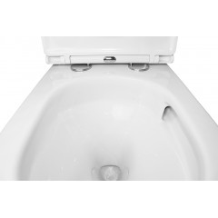 Унитаз-компакт Azario Grado 665х380х845 напольный, смыв "Торнадо", безободковый, с бачком и сидением микролифт (AZ-2141 UQ1)