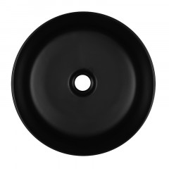 Раковина-чаша Azario 410х410х180 накладная, круглая, черный матовый (AZ-3272-MB)