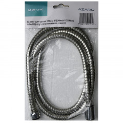 Душевой шланг Azario 150 см металлическая оболочка, хром (AZ-SW-1,5-PC)
