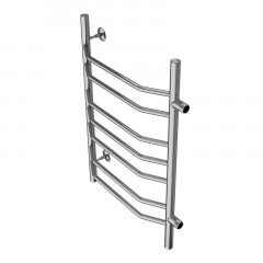 Полотенцесушитель водяной AZARIO RAVENNA 500/800 7 секций, боковое подключение, 1", хром (AZ07558)