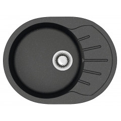 Кухонная мойка AZARIO Light 575х440х215) искусственный мрамор, цвет Черный (CS00079920)