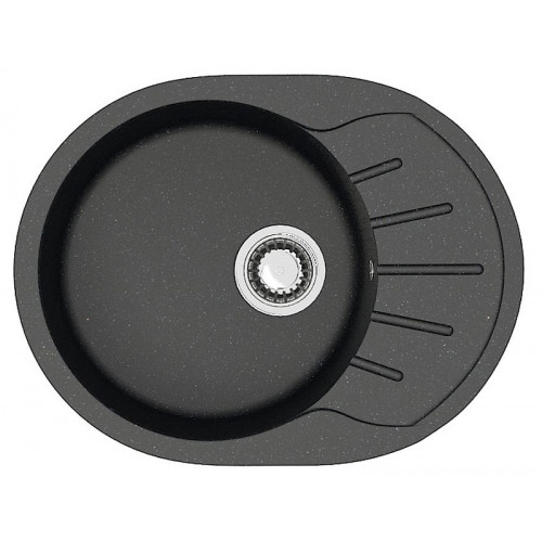 Кухонная мойка AZARIO Light 575х440х215) искусственный мрамор, цвет Черный (CS00079920)