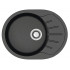 Кухонная мойка AZARIO Light 575х440х215) искусственный мрамор, цвет Черный (CS00079920)