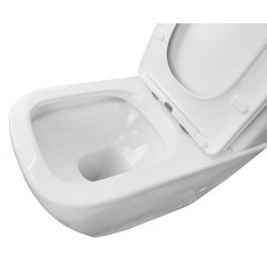 Унитаз напольный Azario LEVANTO 620x380x830 безободковый в комплекте cо смывным механизмом Geberit и сиденьем микролифт (AZ-1228A-G)