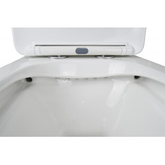 Унитаз напольный Azario LEVANTO 620x380x830 безободковый в комплекте cо смывным механизмом Geberit и сиденьем микролифт (AZ-1228A-G)