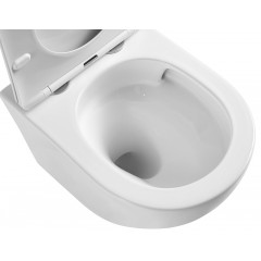 Унитаз подвесной Azario Teramo 515х360х360 безободковый, с системой антивсплеск (Торнадо) в комплекте с сидением микролифт (AZ-0053-UQ)