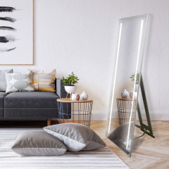 Зеркало напольное AZARIO Монреаль 600х1500 алюминиевый профиль, c подсветкой и диммером, выключатель-датчик на движение (LED-00002502)