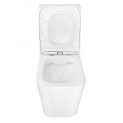 Унитаз-компакт Azario Rise 385х623х792 напольный, безободковый с быстросъемным сиденьем микролифт (AZ-68D)