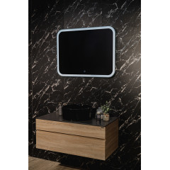 Зеркало AZARIO Стив 915х685, LED-подсветка с диммером, сенсорный выключатель (ФР-00000843)