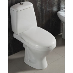 Унитаз-компакт Azario Trend 655х350х770 напольный, с бачком и сиденьем микролифт (AZ2018-P)