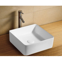 Раковина Azario 34,5х34х12, накладная, белая (AZ-41314)