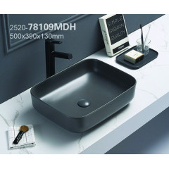 Раковина Azario накладная 500х390х130 цвет тёмно-серый матовый (AZ-78109MDH)
