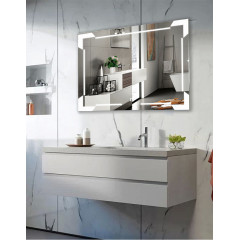 Зеркало AZARIO Крокус 800х600, LED-подсветка с диммером, сенсорный выключатель (ФР-00001350)