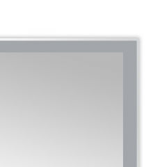 Зеркало AZARIO Havana 800х700 с подсветкой, сенсорный выключатель с функцией диммера, алюминиевая рамка (AZ-Z-079-1CS)