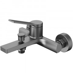 Смеситель для ванны и душа Azario VISE с ручным душем, керамический картридж, графит (AZ-VSA238330AJ)