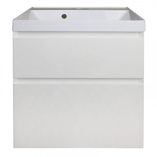 Комплект тумба Azario Velluto 60 600х450х660 подвесная, с раковиной Slim 60, белый матовый (CS00088601)