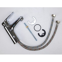 Смеситель для раковины AZARIO TAVIRA керамический картридж, хром (AZ-WKE168040C)