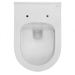 Унитаз подвесной Azario Pavia 530х355х360 безободковый, с ультратонким сидением микролифт (AZ-2142)