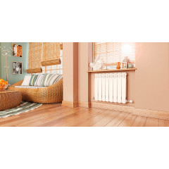 Радиатор алюминиевый AZARIO AL500/80 12 секций, белый (AL500/80/12)