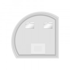 Зеркало AZARIO Lima D800 700х700 с подсветкой, угловое, сенсорный выключатель с функцией диммера (AZ-Z-079ELM)