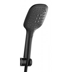 Душевая система AZARIO с поворотным изливом, керамический картридж, черный матовый (AZ-801-2B)