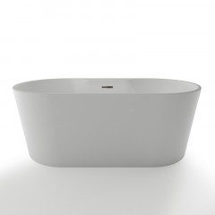 Ванна акриловая Azario BRISTOL 1700х800х580 свободностоящая с полкой для установки смесителя (BRI17080D)